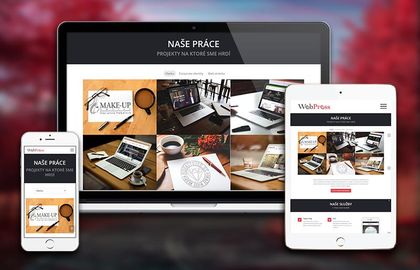 Responsive website on a laptop and a smartphone